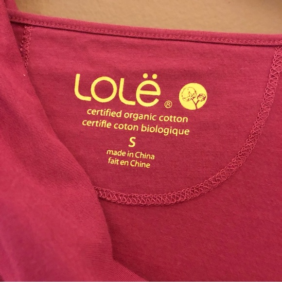 Lole Lola Tunic Long‎ Sleeve Asymmetric Dress Fuchsia Pink Purple Small - Picture 3 of 8